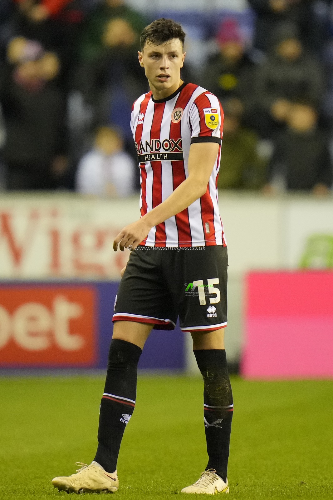 Anel AhmedhodÅ¾i? #15 of Sheffield United during the Sky Bet Championship match Wigan Athletic vs Sheffield United at DW Stadium, Wigan, United Kingdom, 19th December 2022

(Photo by Steve Flynn/News Images)