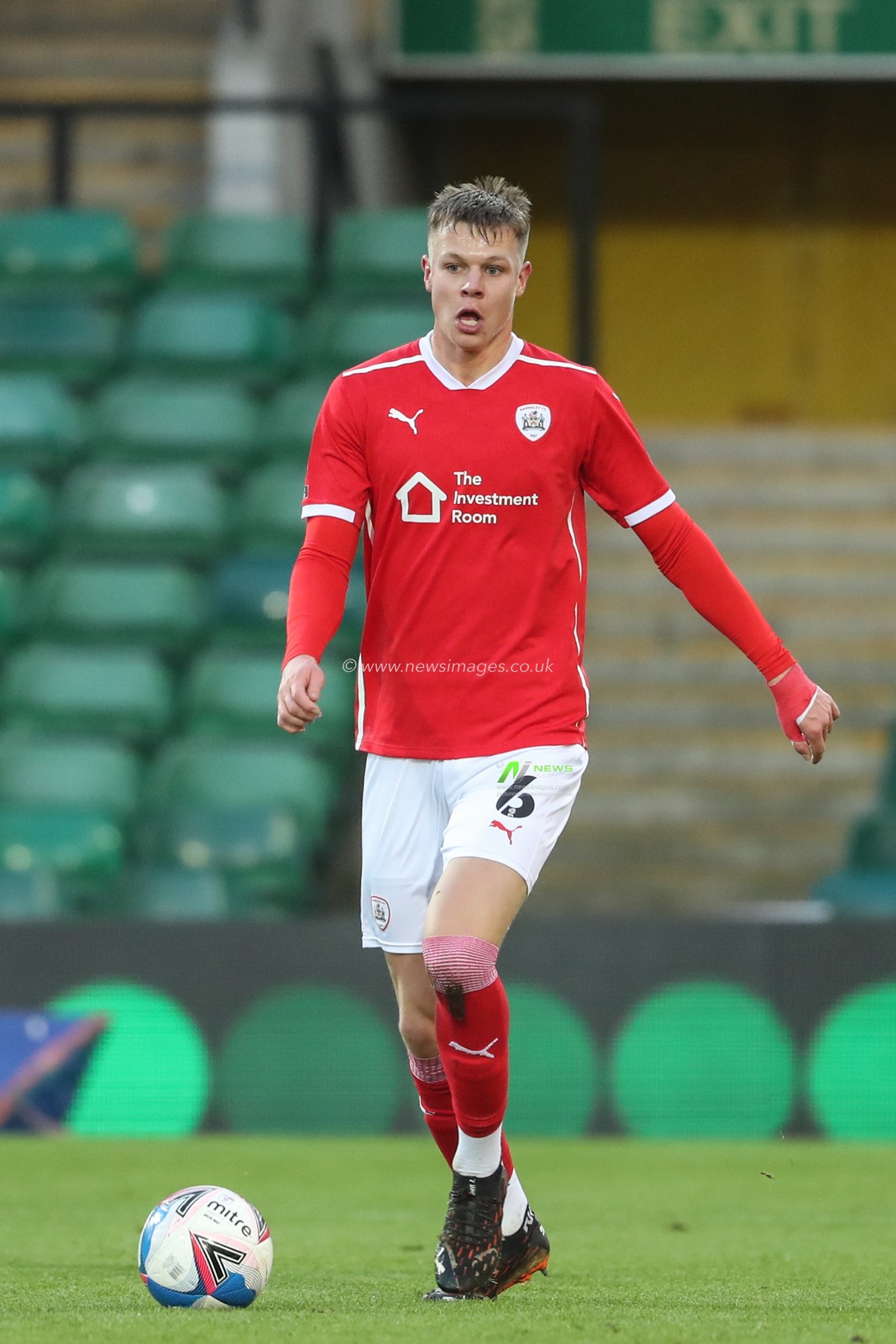 Mads Juel Andersen #6 of Barnsley during the game