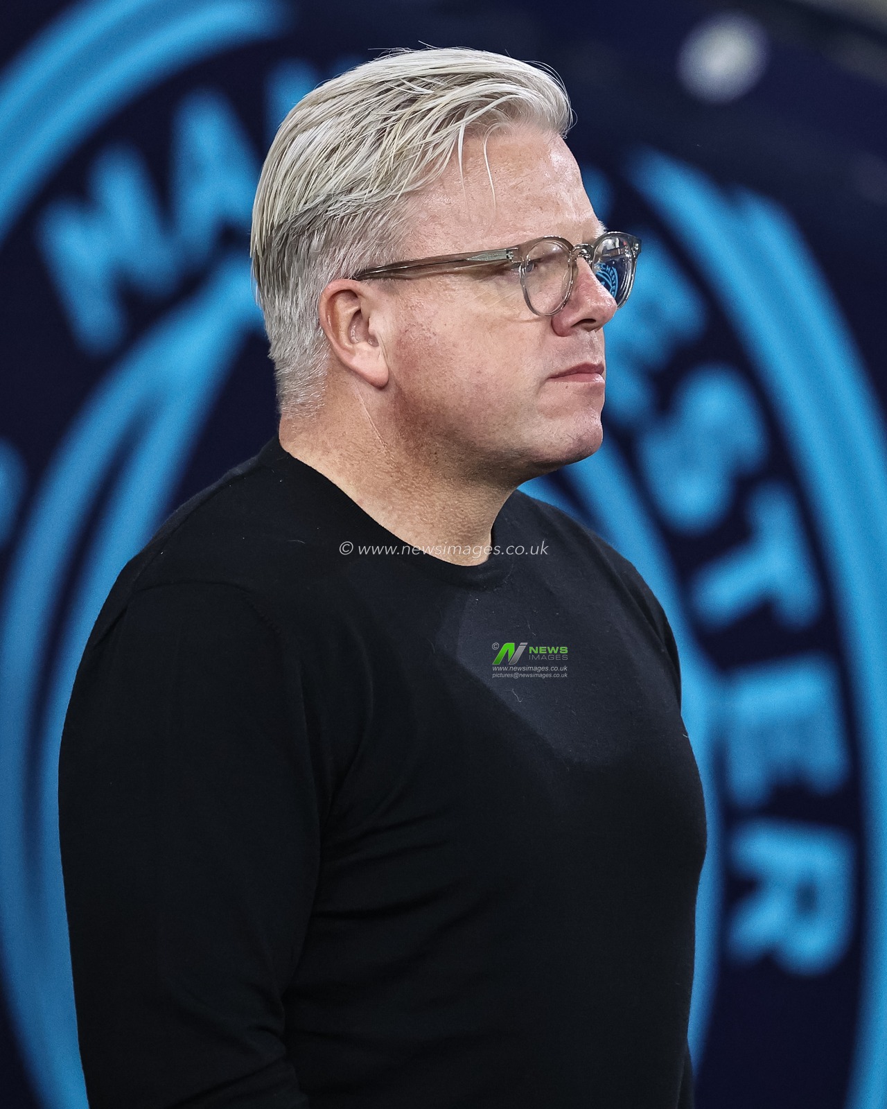 Brian Priske head coach of Sparta Prague looks on during the UEFA Champions League, League Stage Manchester City v Sparta Prague at Etihad Stadium, Manchester, United Kingdom, 23rd October 2024

(Photo by Mark Cosgrove/News Images)