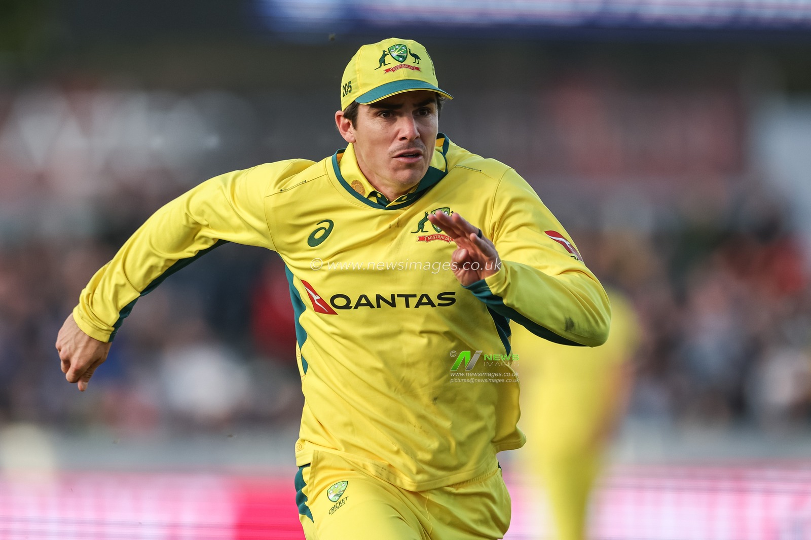 Sean Abbott of Australia chairs the ball from Brook but fails to stop it hitting the boundary rope during the Third Metro Bank One Day International match England vs Australia at The Seat Unique Riverside, Chester-le-street, United Kingdom, 24th September 2024

(Photo by Mark Cosgrove/News Images)