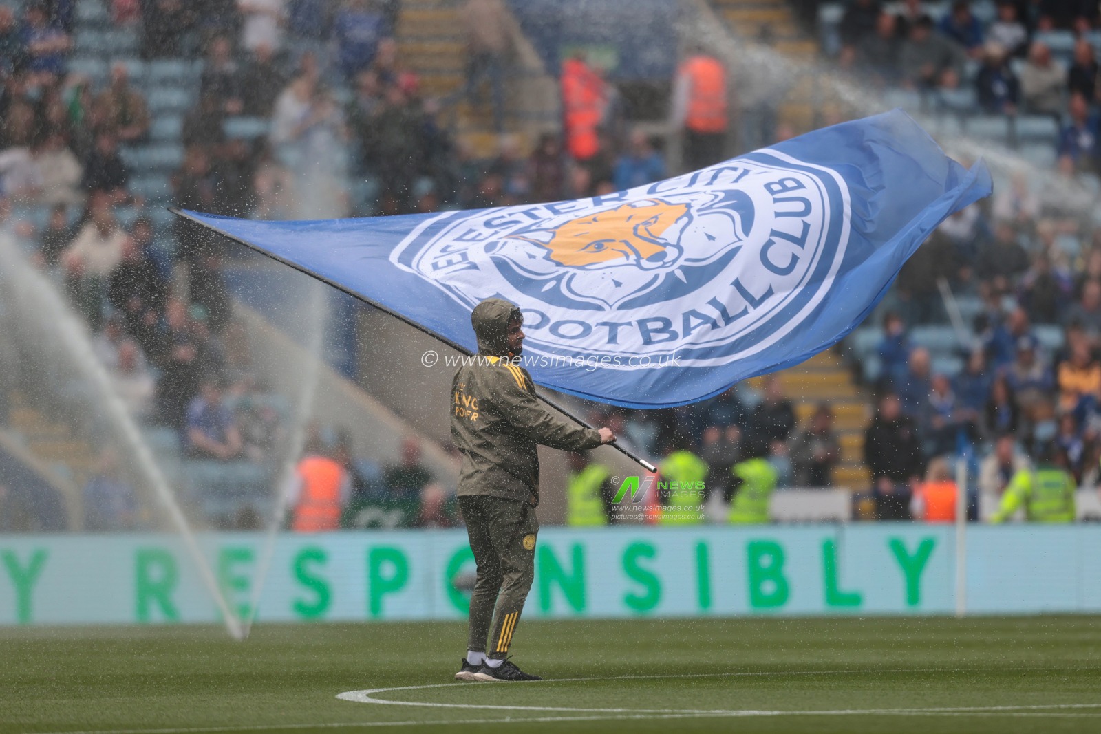 Leicester City flag during the Premier League match Leicester City vs Southampton at King Power Stadium, Leicester, United Kingdom, 3rd May 2025

(Photo by Richard Bierton/News Images)