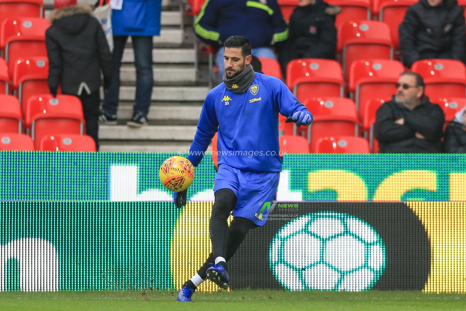 19th January 2019, Bet 365 Stadium, Stoke-on-Trent, England; Sky Bet Championship, Stoke City vs Leeds United ; Kiko Casilla (33) of Leeds Utd 


Credit: Mark Cosgrove/News Images

English Football League images are subject to DataCo Licence