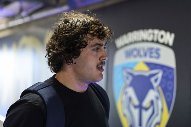 Max Wood of Warrington Wolves arrives during the Betfred Super League round 9 match Warrington Wolves vs Wigan Warriors at The Halliwell Jones Stadium, Warrington, United Kingdom on 24 April 2026

(Photo by Mark Cosgrove/News Images)