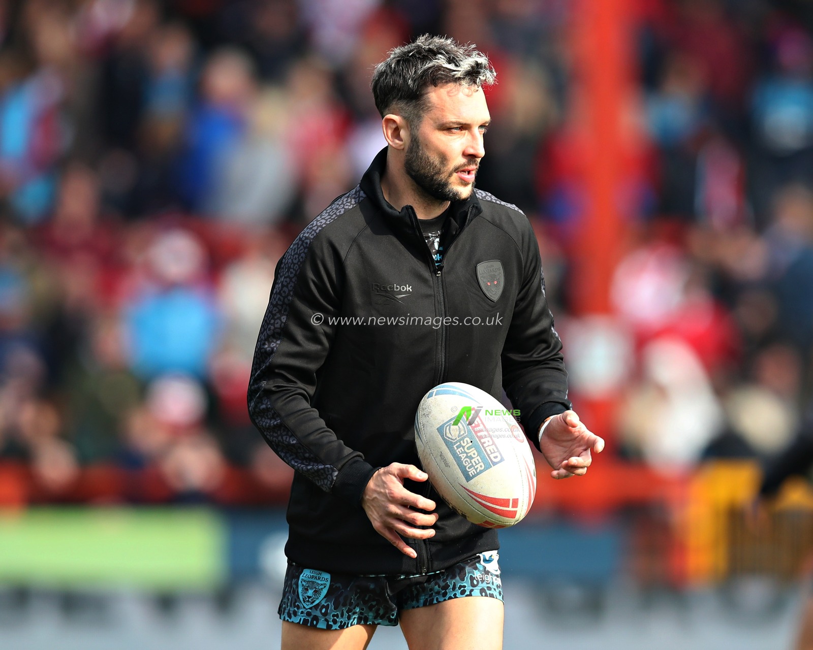 Gareth O'Brien of Leigh Leopards before the Betfred Super League Round 5 match Hull KR vs Leigh Leopards at Sewell Group Craven Park, Kingston upon Hull, United Kingdom, 22nd March 2025

(Photo by Sam Eaden/News Images)