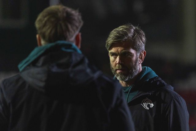 Geoff Parling, Head Coach of Leicester Tigers during the Gallagher Premiership match Leicester Tigers vs Gloucester Rugby at Mattioli Woods Welford Road Stadium, Leicester, United Kingdom, 19th December 2025

(Photo by Craig Evans/News Images)

*** GER AUT SUI OUT ***