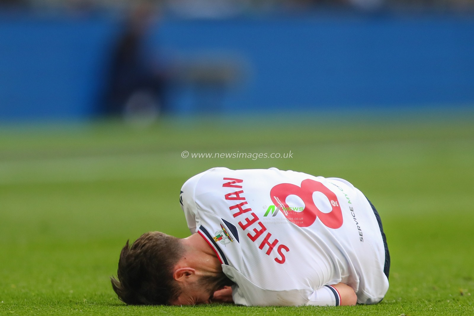 Josh Sheehan #8 of Bolton Wanderers goes down injured during the Papa John's Trophy Final match Bolton Wanderers vs Plymouth Argyle at Wembley Stadium, London, United Kingdom, 2nd April 2023

(Photo by Gareth Evans/News Images)