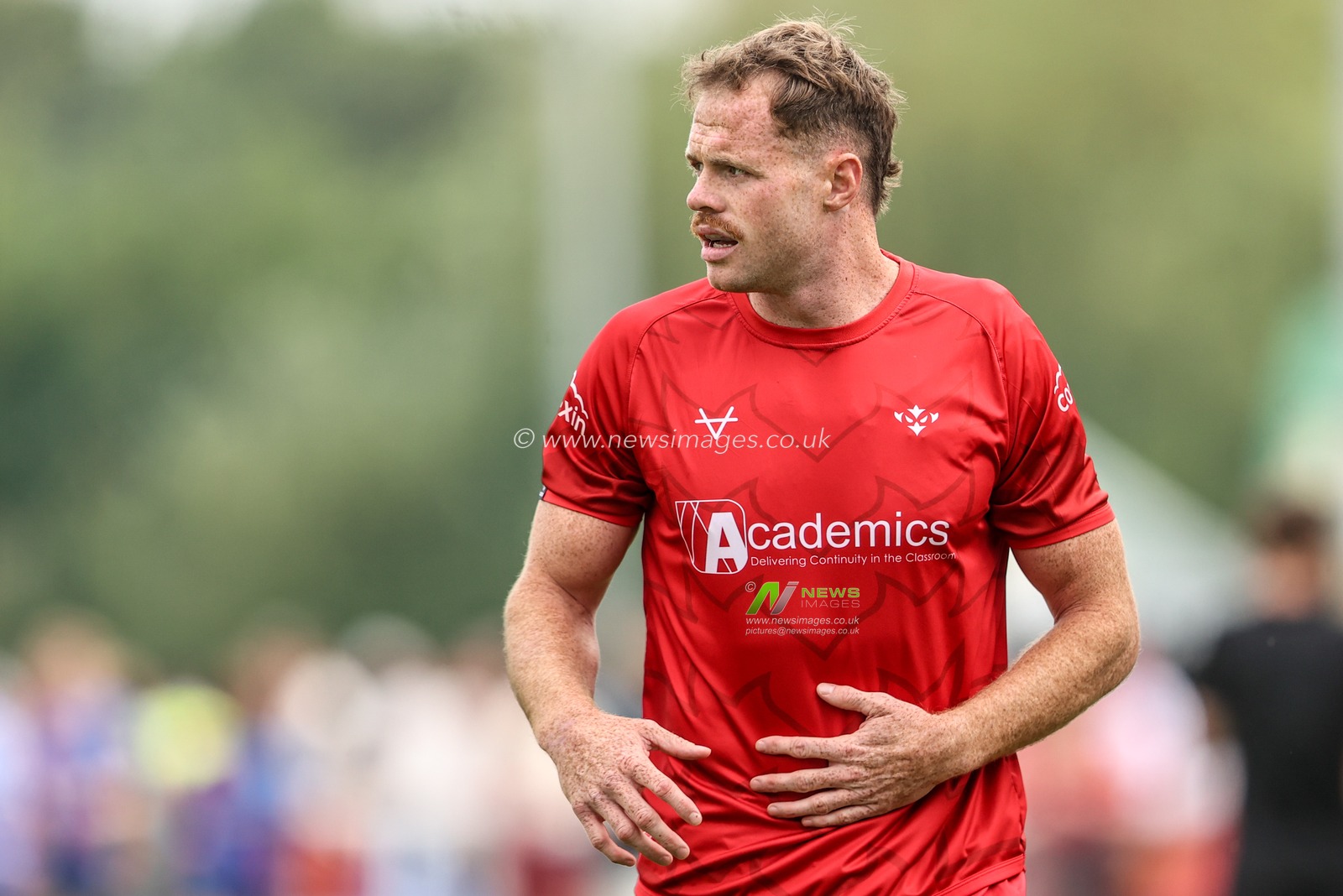 Joe Burgess of Hull KR in the pre-game warm up during the Betfred Super League round 18 match Hull KR vs Wakefield Trinity at Sewell Group Craven Park, Hull, United Kingdom on 11 July 2026

(Photo by Alfie Cosgrove/News Images)