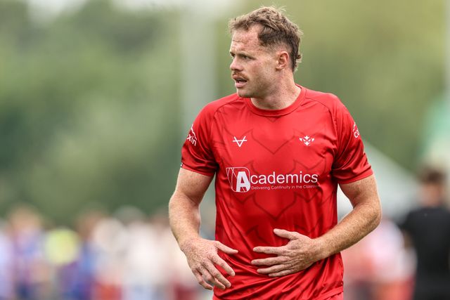Joe Burgess of Hull KR in the pre-game warm up during the Betfred Super League round 18 match Hull KR vs Wakefield Trinity at Sewell Group Craven Park, Hull, United Kingdom on 11 July 2026

(Photo by Alfie Cosgrove/News Images)