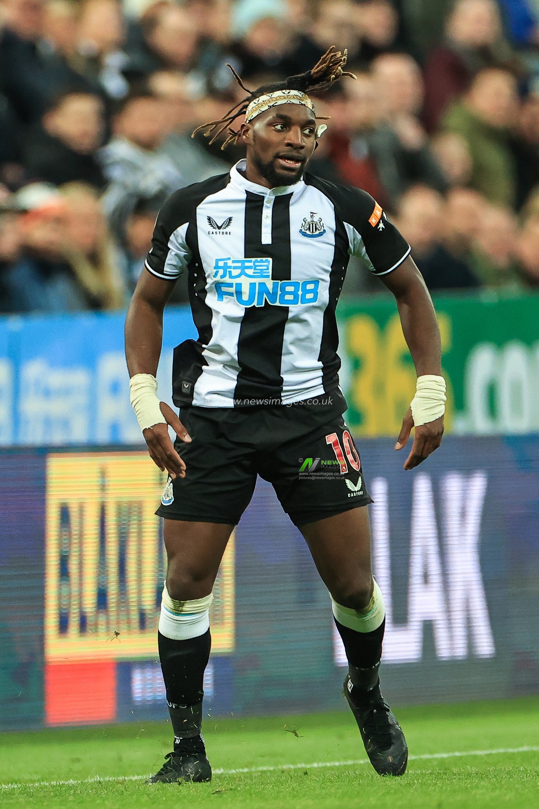 Allan Saint-Maximin #10 of Newcastle United during the game
