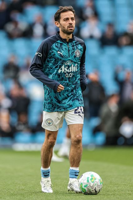 Bernardo Silva of Manchester City in the pregame warmup session during the Premier League match Manchester City vs Crystal Palace at Etihad Stadium, Manchester, United Kingdom on 13 May 2026

(Photo by Mark Cosgrove/News Images)