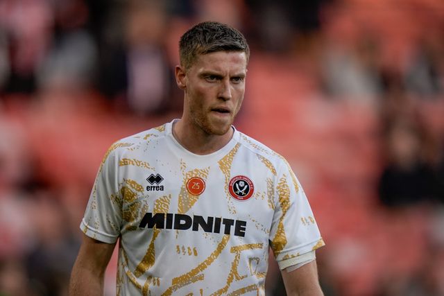 Mark McGuinness of Sheffield United in the pregame warmup session  during the Sky Bet Championship match Sheffield United vs Blackburn Rovers at Bramall Lane, Sheffield, United Kingdom on 22 April 2026

(Photo by Maynard Manyowa/News Images)