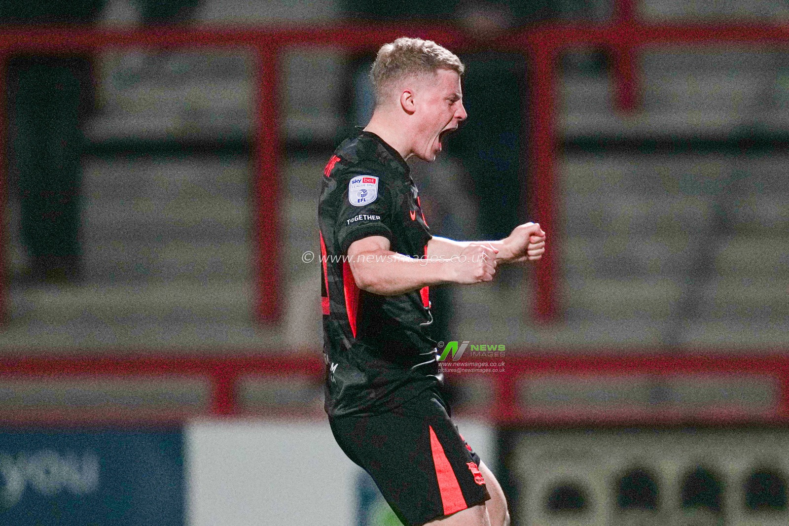 Alex Cochrane of Birmingham City celebrates goal during the Sky Bet League 1 match Stevenage vs Birmingham City at Lamex Stadium, Stevenage, United Kingdom, 24th April 2025

(Photo by Harvey Murphy/News Images)