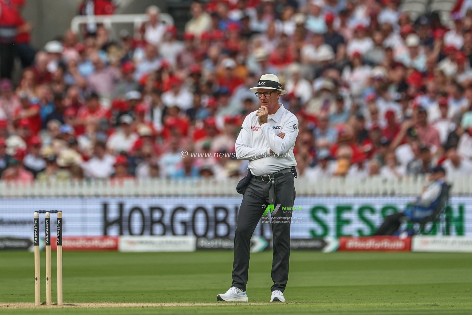 on-field umpire Rod Tucker during the Rothesay Test Match Day Two England v West Indies at Lords, London, United Kingdom, 11th July 2024

(Photo by Mark Cosgrove/News Images)