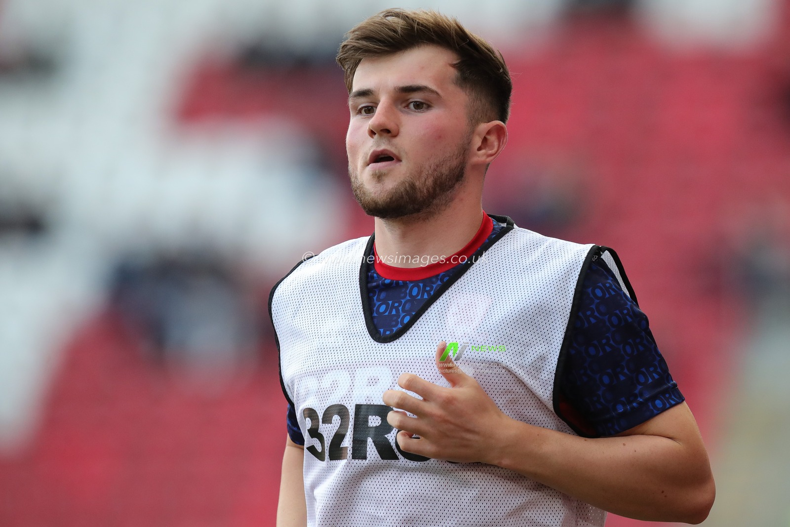 Sam Collins of Middlesbrough during the pre match warm up ahead of the Pre-season friendly match Rotherham United vs Middlesbrough at New York Stadium, Rotherham, United Kingdom, 19th July 2023

(Photo by James Heaton/News Images)