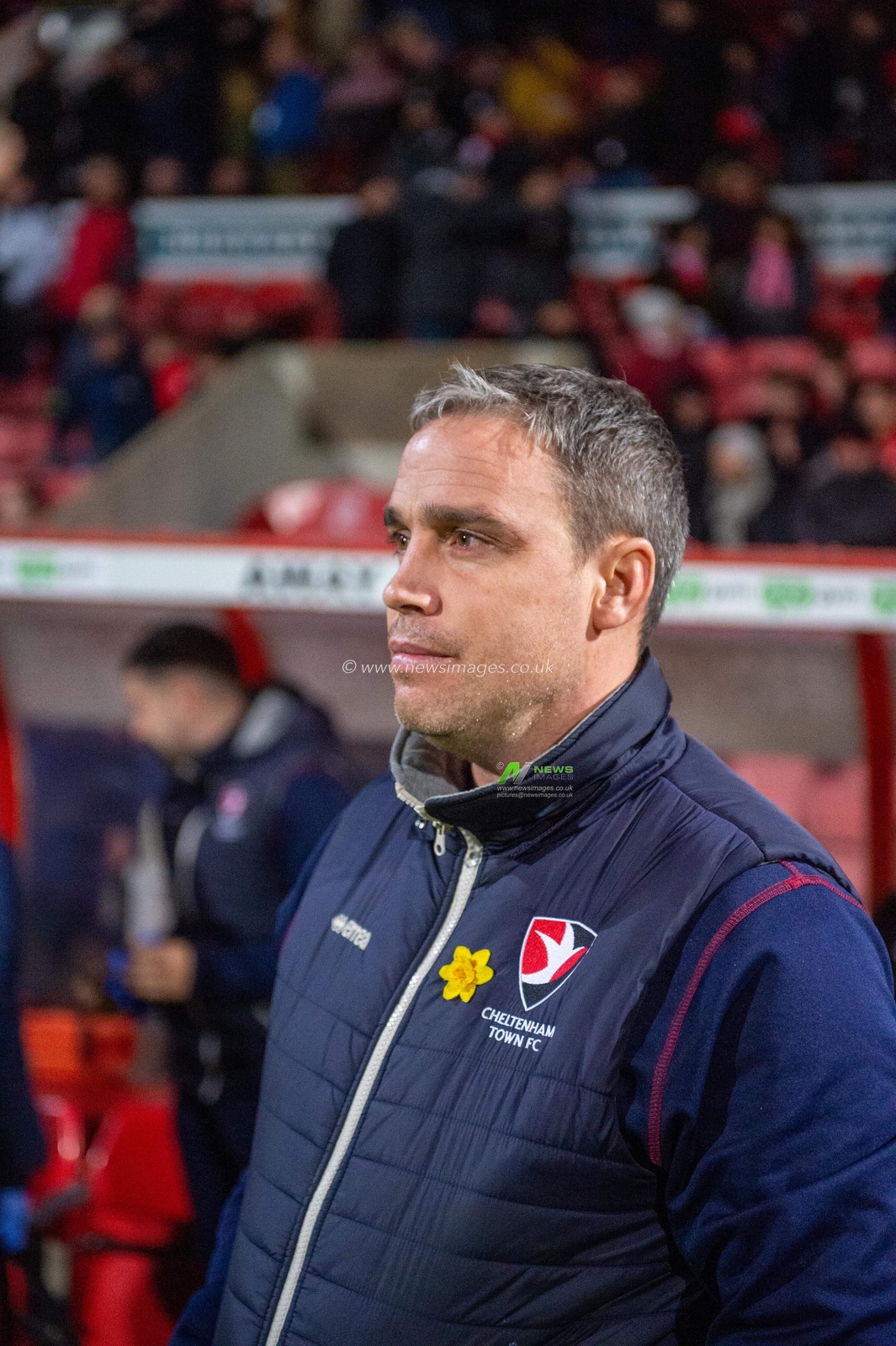 19th November 2019, County Ground, Swindon, England; Emirates FA Cup, First Round Replay, Swindon Town v Cheltenham Town : Michael Duff Manager of Cheltenham Town

Credit: Gareth Dalley/News Images