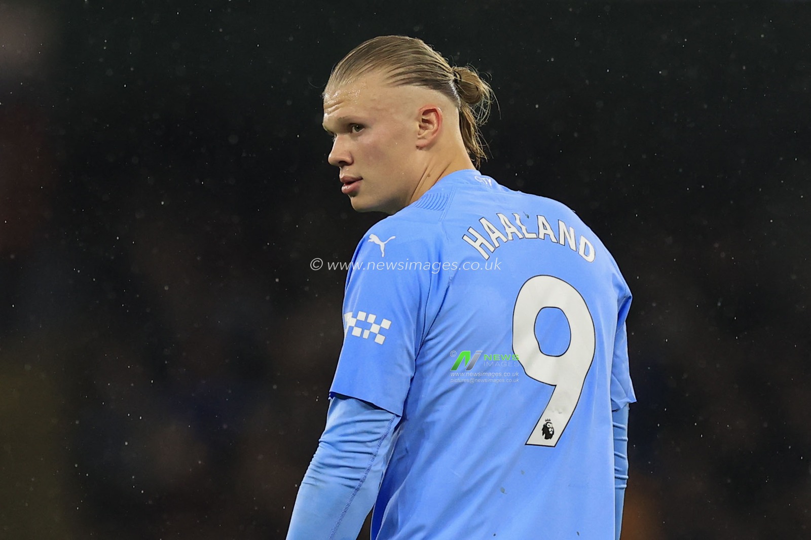 Erling Haaland of Manchester City during the Premier League match Manchester City vs Chelsea at Etihad Stadium, Manchester, United Kingdom, 17th February 2024

(Photo by Conor Molloy/News Images)