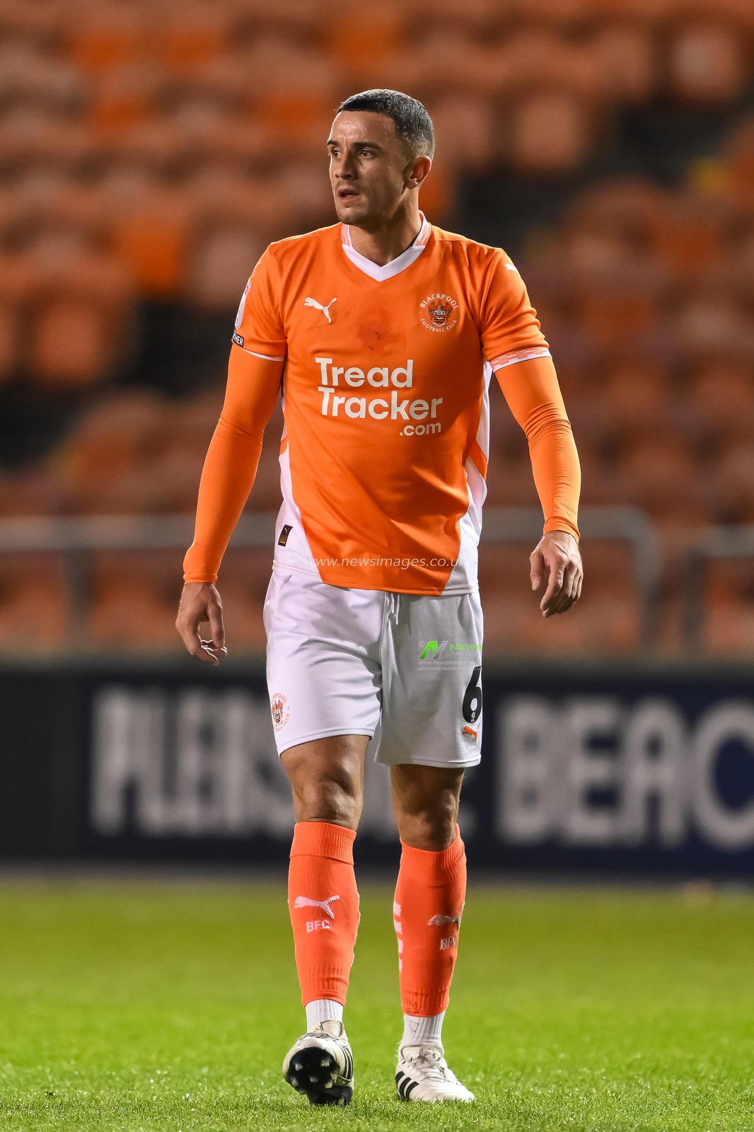 Oliver Norburn of Blackpool during the Vertu Trophy match Blackpool vs Aston Villa U21 at Bloomfield Road, Blackpool, United Kingdom, 17th December 2024

(Photo by Craig Thomas/News Images)