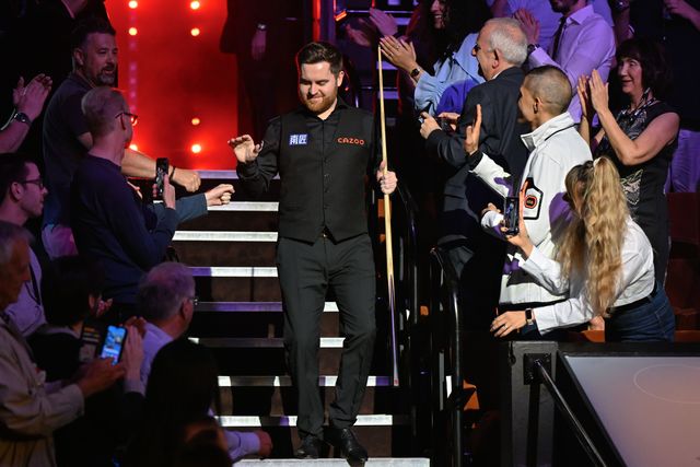 Jak Jones walks out ahead of the Cazoo World Championships 2024 Final at Crucible Theatre, Sheffield, United Kingdom, 5th May 2024

(Photo by Cody Froggatt/News Images)