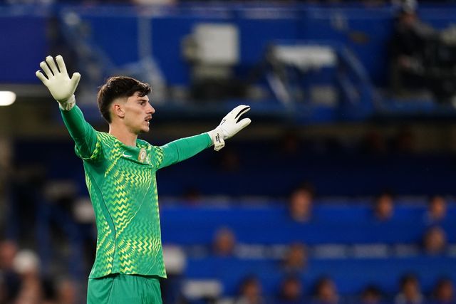 Chelsea goalkeeper Mike Penders during the Carabao Cup round 2 match Chelsea vs Luton Town at Stamford Bridge, London, United Kingdom on 27 August 2026

(Photo by Harvey Murphy/News Images)