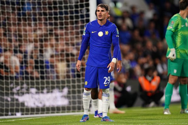 Pep Chavarria of Chelsea during the Carabao Cup round 2 match Chelsea vs Luton Town at Stamford Bridge, London, United Kingdom on 27 August 2026

(Photo by Harvey Murphy/News Images)