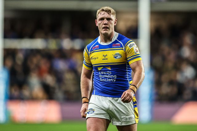 James McDonnell of Leeds Rhinos during the Betfred Super League round 26 match Leeds Rhinos vs Catalans Dragons at Headingley Stadium, Leeds, United Kingdom, 11th September 2025

(Photo by Alfie Cosgrove/News Images)