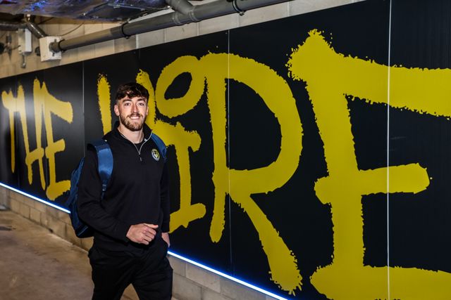 Matty Ashton of Warrington Wolves arrives during the Betfred Challenge Cup Quarter Final match Warrington Wolves vs Leigh Leopards at The Halliwell Jones Stadium, Warrington, United Kingdom on 11 April 2026

(Photo by Alfie Cosgrove/News Images)