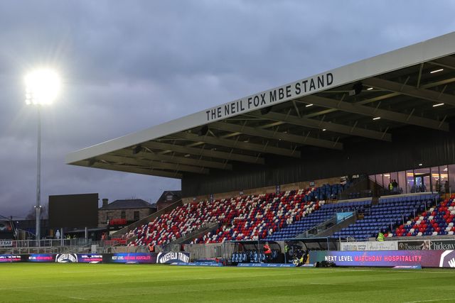 A general view of The DIY Kitchens Stadium during the Betfred Challenge Cup round 4 match Wakefield Trinity vs Leeds Rhinos at DIY Kitchens Stadium, Wakefield, United Kingdom on 13 March 2026

(Photo by Mark Cosgrove/News Images)