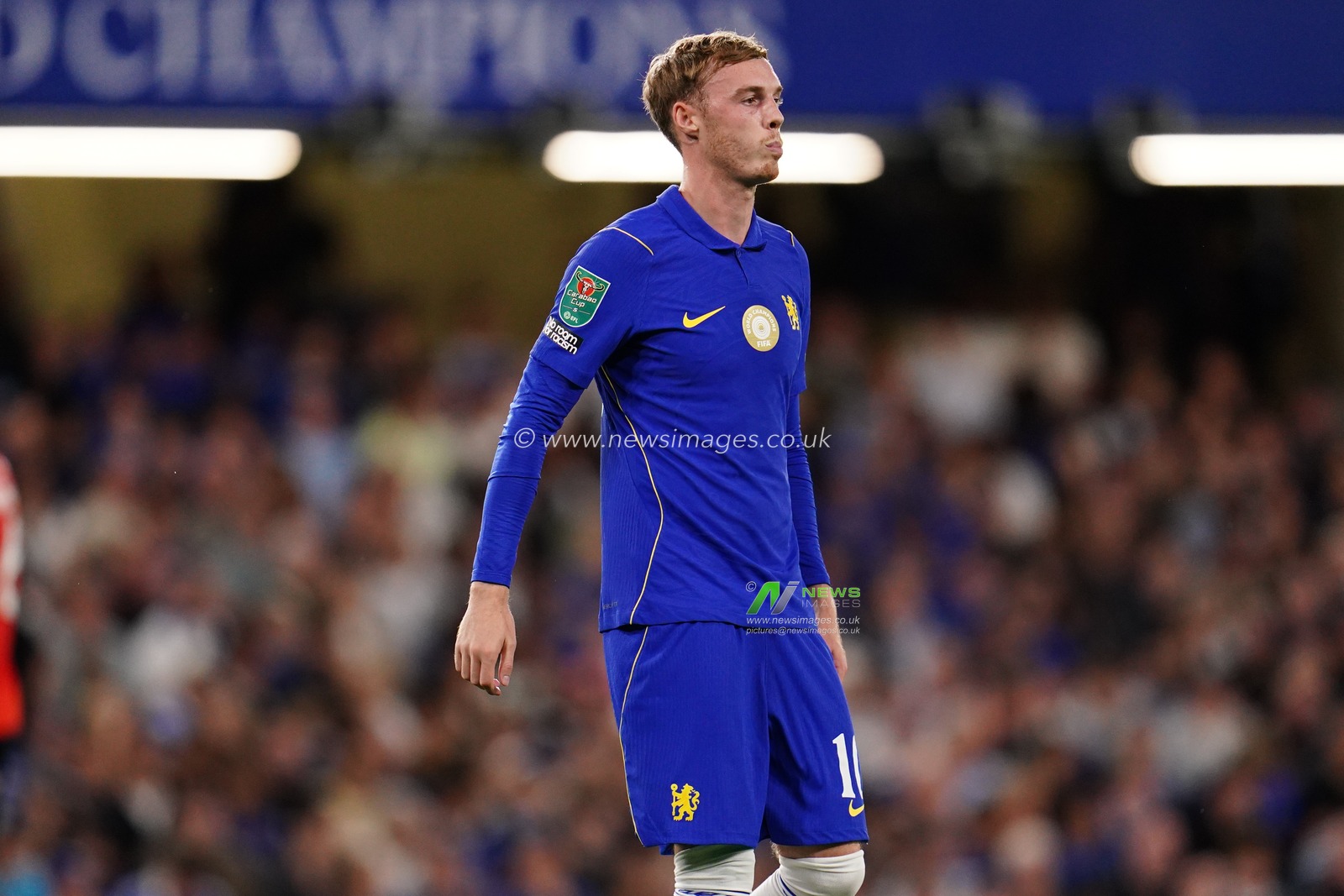 Cole Palmer of Chelsea during the Carabao Cup round 2 match Chelsea vs Luton Town at Stamford Bridge, London, United Kingdom on 27 August 2026

(Photo by Harvey Murphy/News Images)