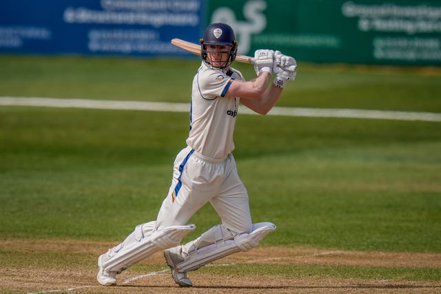 Brooke Guest during the County Championship Division Two Derbyshire v Gloucestershire at The Central Co-Op County Ground, Derby, United Kingdom on 26 April 2026

(Photo by Maynard Manyowa/News Images)