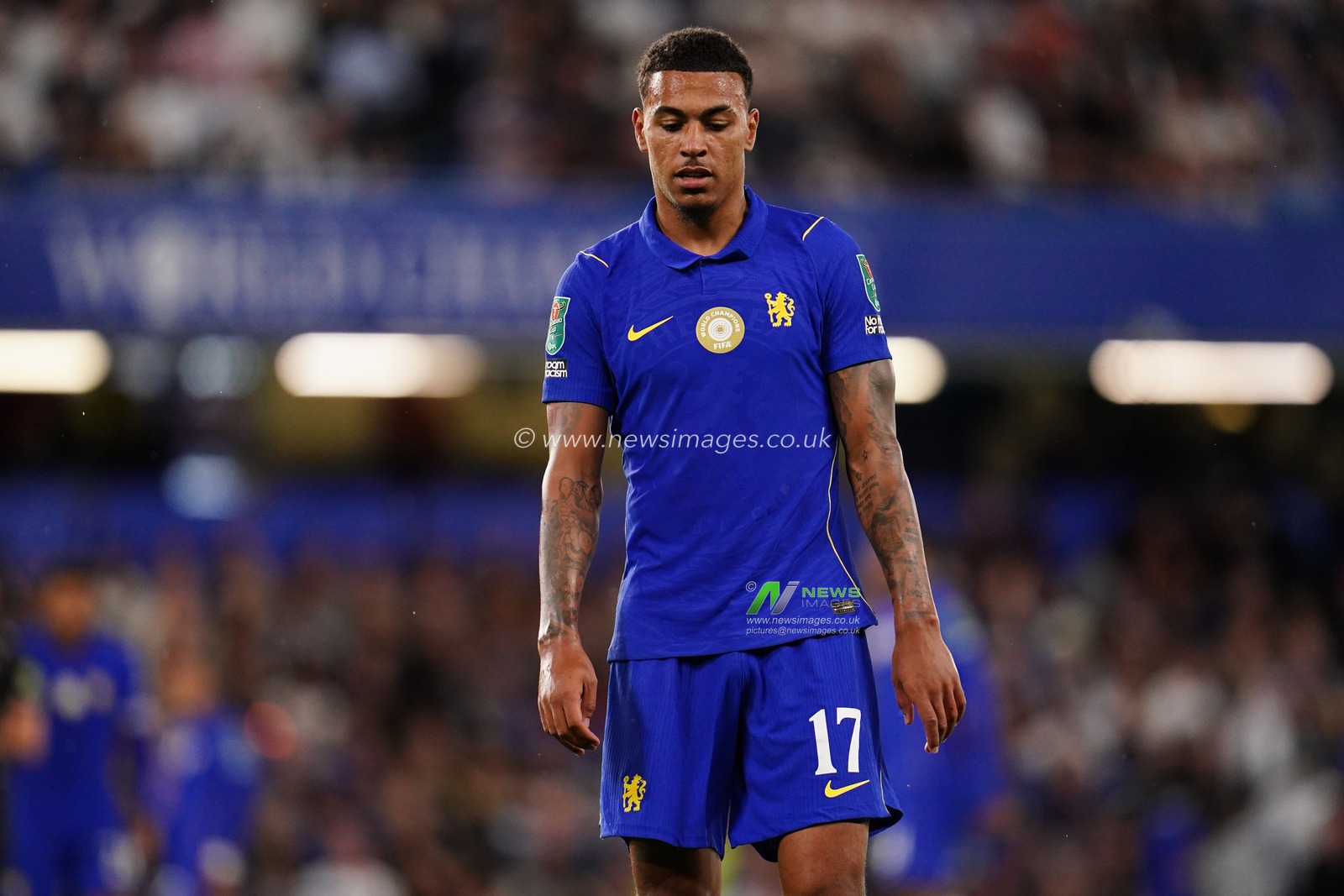 Morgan Rogers of Chelsea during the Carabao Cup round 2 match Chelsea vs Luton Town at Stamford Bridge, London, United Kingdom on 27 August 2026

(Photo by Harvey Murphy/News Images)