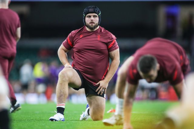 Nicky Smith of Wales warms up ahead of the Quilter Nations Series 2025 match Wales vs Japan at Principality Stadium, Cardiff, United Kingdom, 15th November 2025

(Photo by Andrew Lewis/News Images)

*** GER AUT SUI OUT ***