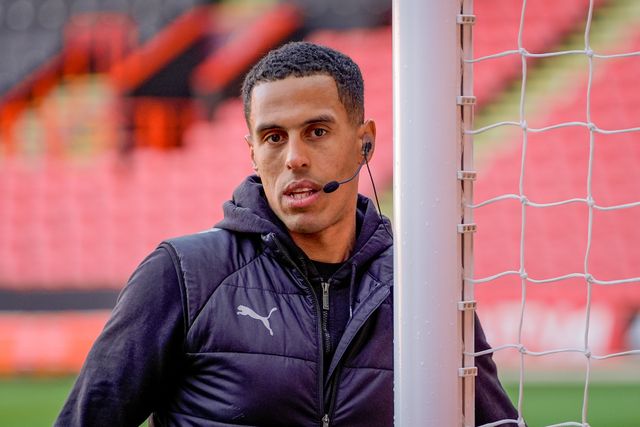 Referee Farai Hallam tests the goal line technology prior to kick off during the Sky Bet Championship match Sheffield United vs Blackburn Rovers at Bramall Lane, Sheffield, United Kingdom on 22 April 2026

(Photo by Maynard Manyowa/News Images)