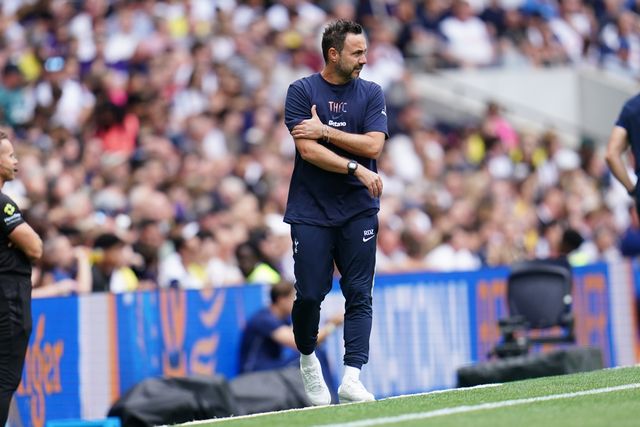 Roberto De Zerbi manager of Tottenham Hotspur during the pre-season friendly match Tottenham Hotspur vs Hoffenheim at Tottenham Hotspur Stadium, London, United Kingdom on 15 August 2026

(Photo by Harvey Murphy/News Images)