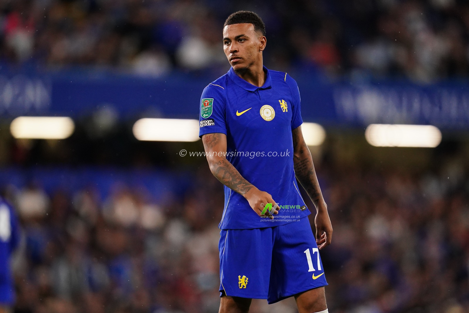 Morgan Rogers of Chelsea during the Carabao Cup round 2 match Chelsea vs Luton Town at Stamford Bridge, London, United Kingdom on 27 August 2026

(Photo by Harvey Murphy/News Images)