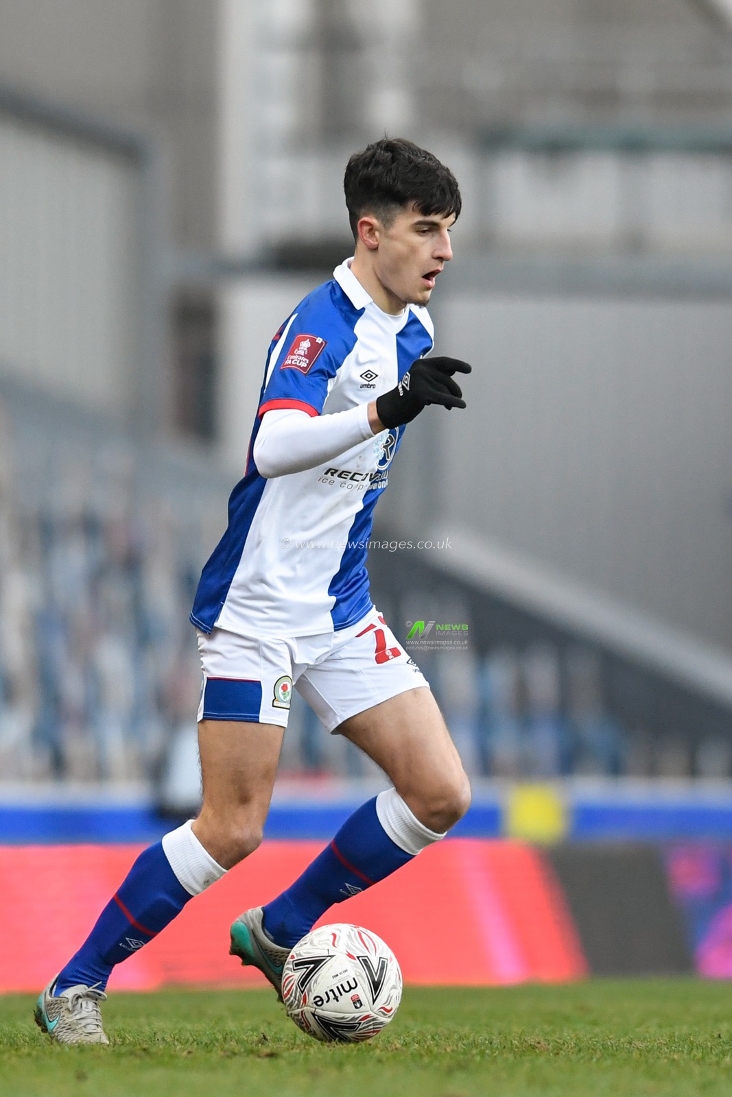 John Buckley #21 of Blackburn Rovers in action during the game