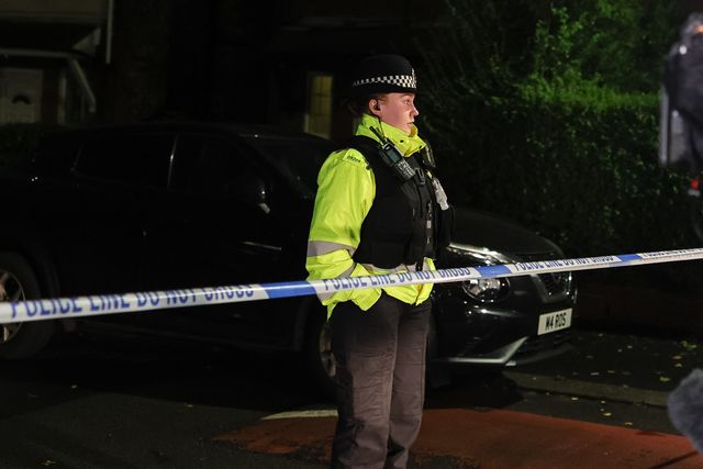 Police line do not cross tape as the area is still sealed off during the Manchester synagogue terror attack day 2 at Heaton Park Shul, Manchester, United Kingdom, 3rd October 2025

(Photo by Mark Cosgrove/News Images)