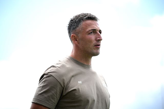 Sam Burgess, Head Coach of Warrington Wolves looks on prior to the Betfred Super League round 21 match Castleford Tigers vs Warrington Wolves at OneBore Stadium, Castleford, Untied Kingdom on 01 August 2026

(Photo by Ben Roberts/News Images)

