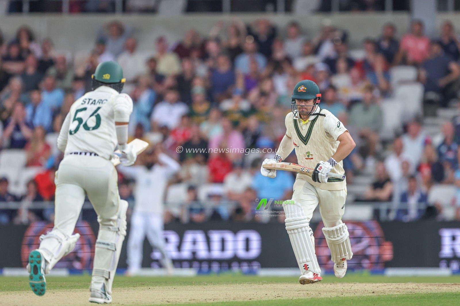 Travis Head of Australia makes one run during the LV= Insurance Ashes Third Test Series Day 3 England v Australia at Headingley Stadium, Leeds, United Kingdom, 8th July 2023

(Photo by Mark Cosgrove/News Images)