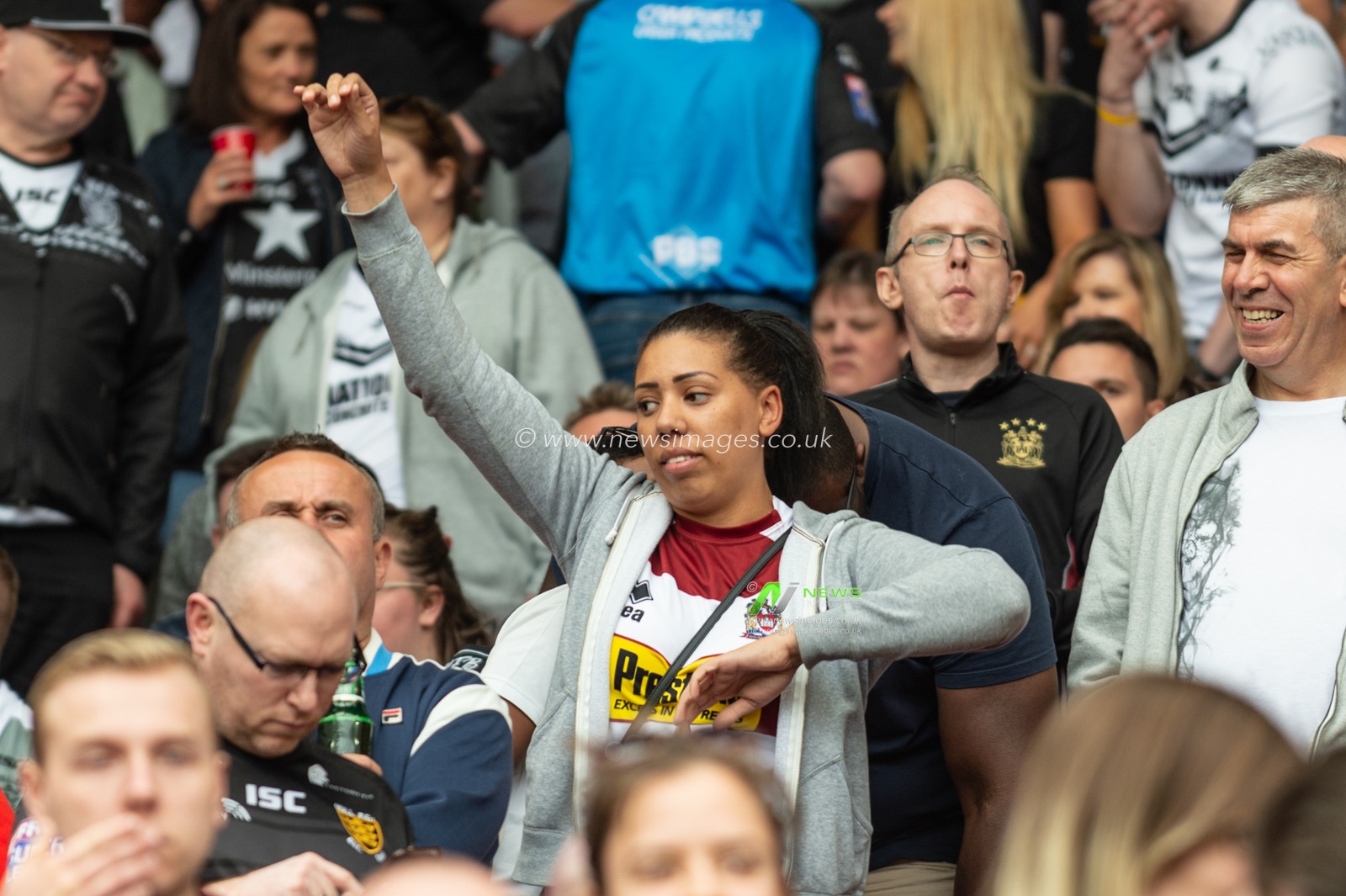25th May 2019 , Anfield Stadium, Liverpool, England; Dacia Magic Weekend, Betfred Super League Round 16, Hull FC vs Huddersfield Giants ; Fans enjoying the pre match atmosphere

Credit: Richard Long/News Images