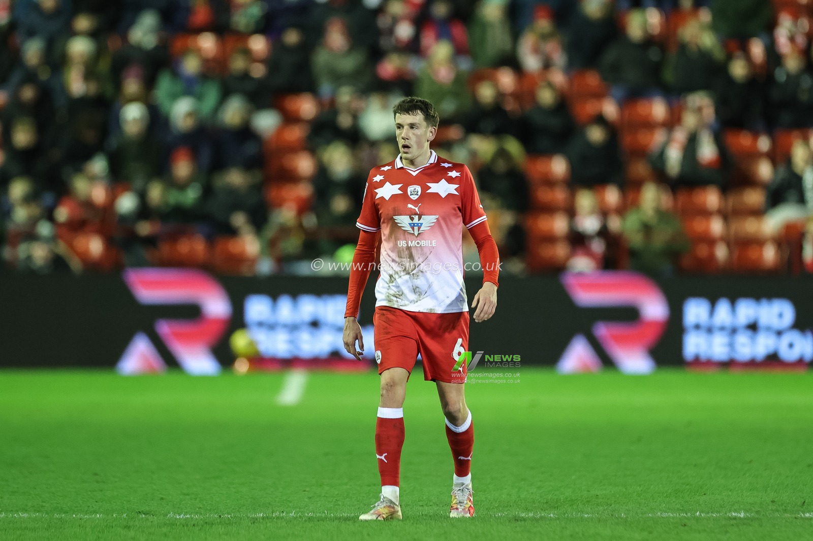 MaÃ«l de Gevigney of Barnsley during the Sky Bet League 1 match Barnsley vs Carlisle United at Oakwell, Barnsley, United Kingdom, 16th January 2024

(Photo by Mark Cosgrove/News Images)