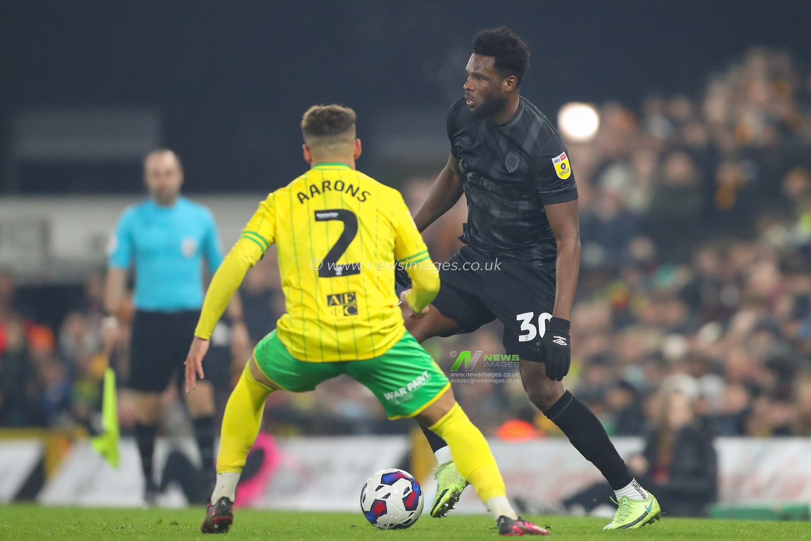 Benjamin Tetteh #30 of Hull City in action during the Sky Bet Championship match Norwich City vs Hull City at Carrow Road, Norwich, United Kingdom, 14th February 2023

(Photo by Gareth Evans/News Images)