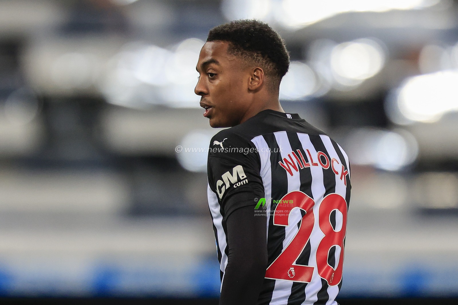 Joe Willock #28 of Newcastle United during the game