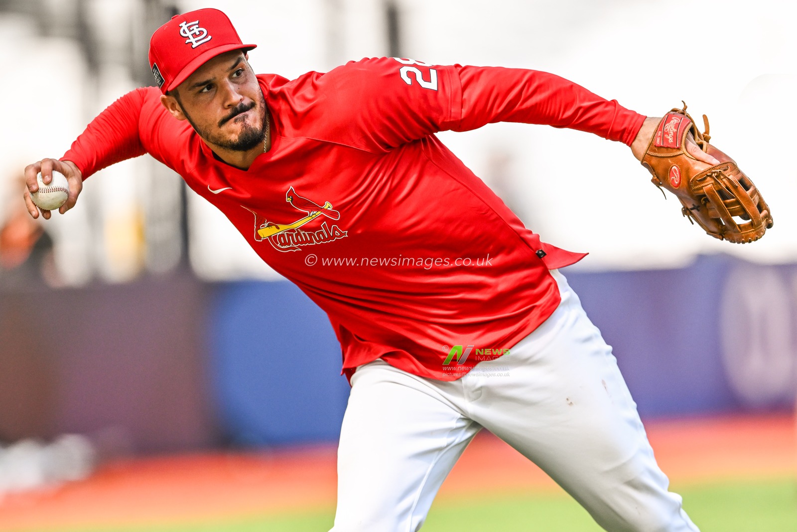 Nolan Arenado #28 of the St. Louis Cardinals during the 2023 MLB London Series Workout Day for St. Louis Cardinals and Chicago Cubs at London Stadium, London, United Kingdom, 23rd June 2023

(Photo by Craig Thomas/News Images)