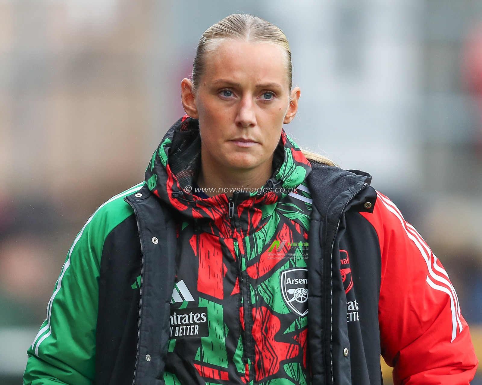 Stina Blackstenius of Arsenal looks on prior to the Barclays Women's Super League match West Ham United Women vs Arsenal Women at Chigwell Construction Stadium, Dagenham, United Kingdom, 20th October 2024

(Photo by Izzy Poles/News Images)