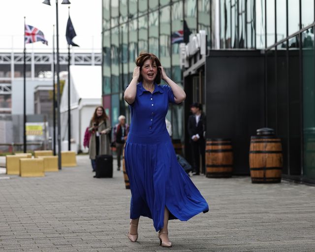 Rt Hon Lucy Powell MP, for the Labour Party Manchester Central arrives for conference during the Labour Party Annual Conference 2025 Day 4 at ACC, Liverpool, United Kingdom, 1st October 2025

(Photo by Mark Cosgrove/News Images)