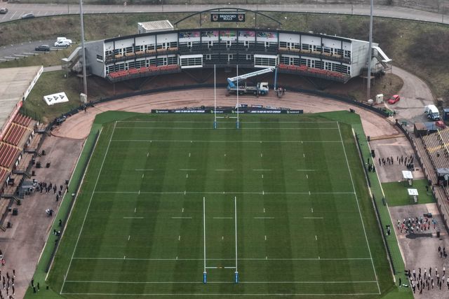 An aerial view of The Odsal Stadium during the Betfred Super League Round 5 match Bradford Bulls vs Huddersfield Giants at Odsal Stadium, Bradford, United Kingdom on 20 March 2026

(Photo by Mark Cosgrove/News Images)