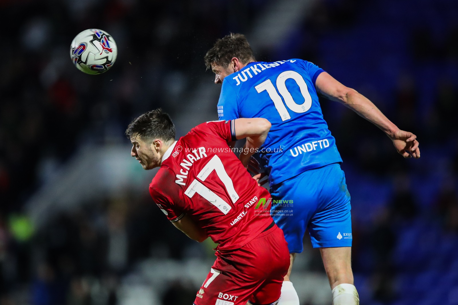 Lukas Jutkiewicz of Birmingham City heads the ball during the Sky Bet Championship match Birmingham City vs Middlesbrough at St Andrews, Birmingham, United Kingdom, 12th March 2024

(Photo by Gareth Evans/News Images)