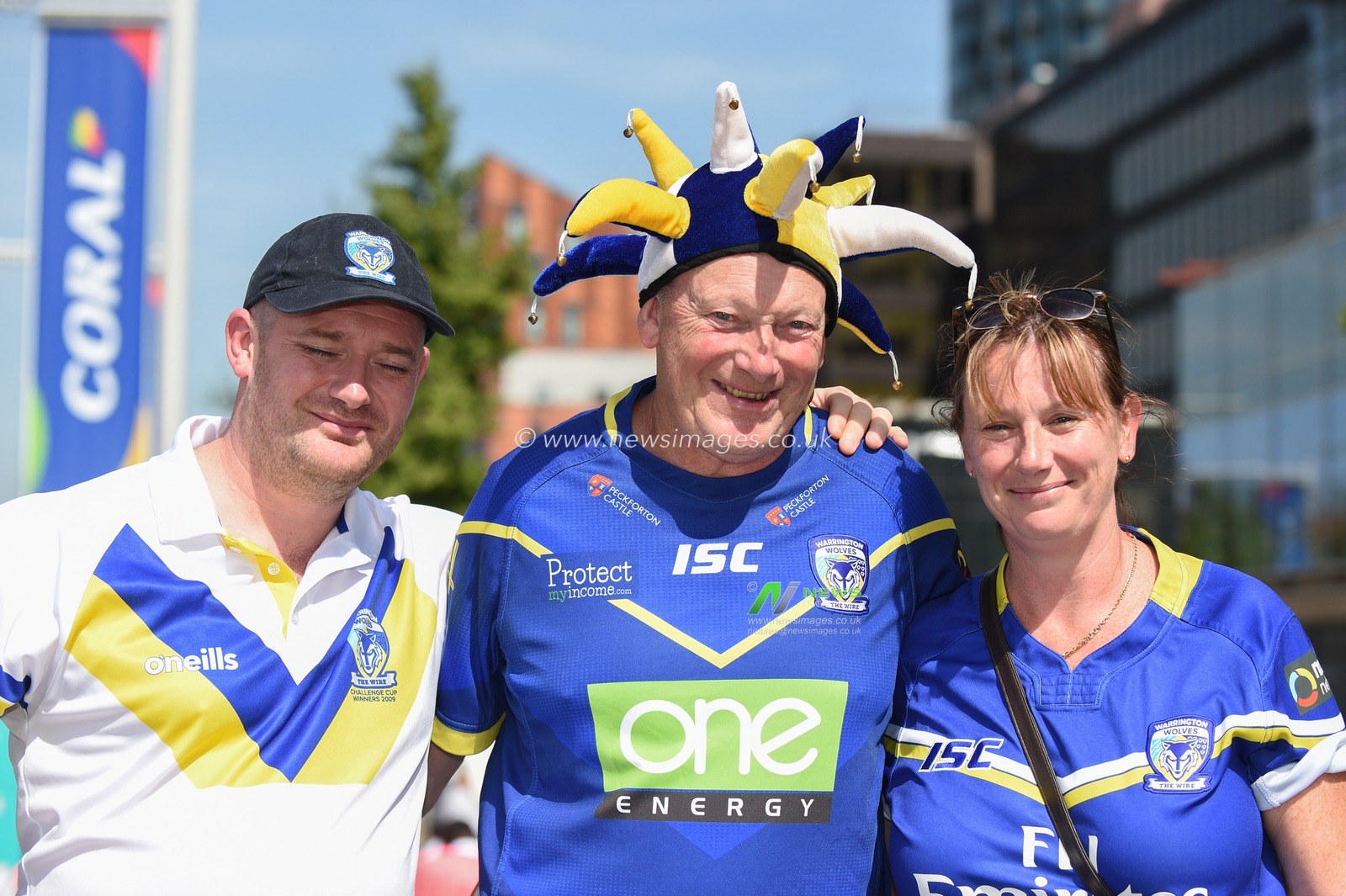 24th August 2019 , Wembley Stadium, London England ; 2019 Coral Challenge Cup Final ; St Helens vs Warrington Wolves ; Warrington Wolves fans enjoying the pre match atmosphere



Credit: Richard Long/News Images