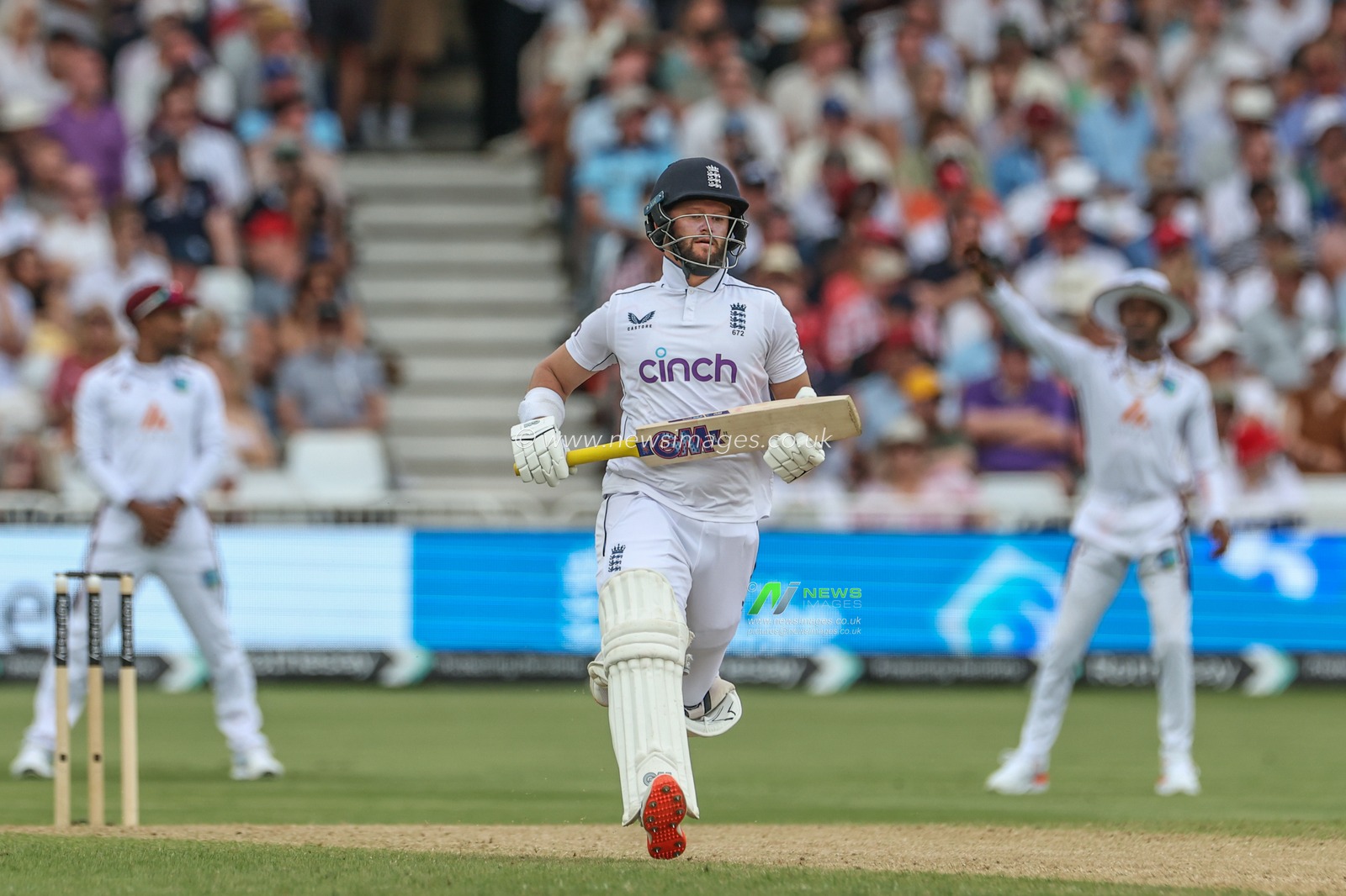 Ben Duckett of England makes one run during the Rothesay Test Match day three England vs West Indies at Trent Bridge, Nottingham, United Kingdom, 20th July 2024

(Photo by Mark Cosgrove/News Images)