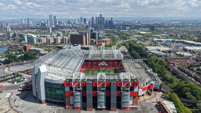 An aerial view of Old Trafford during the Premier League match Manchester United vs Brentford at Old Trafford, Manchester, United Kingdom on 27 April 2026

(Photo by Mark Cosgrove/News Images)